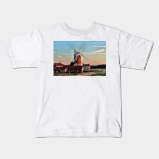 Cley windmill Norfolk Kids T-Shirt